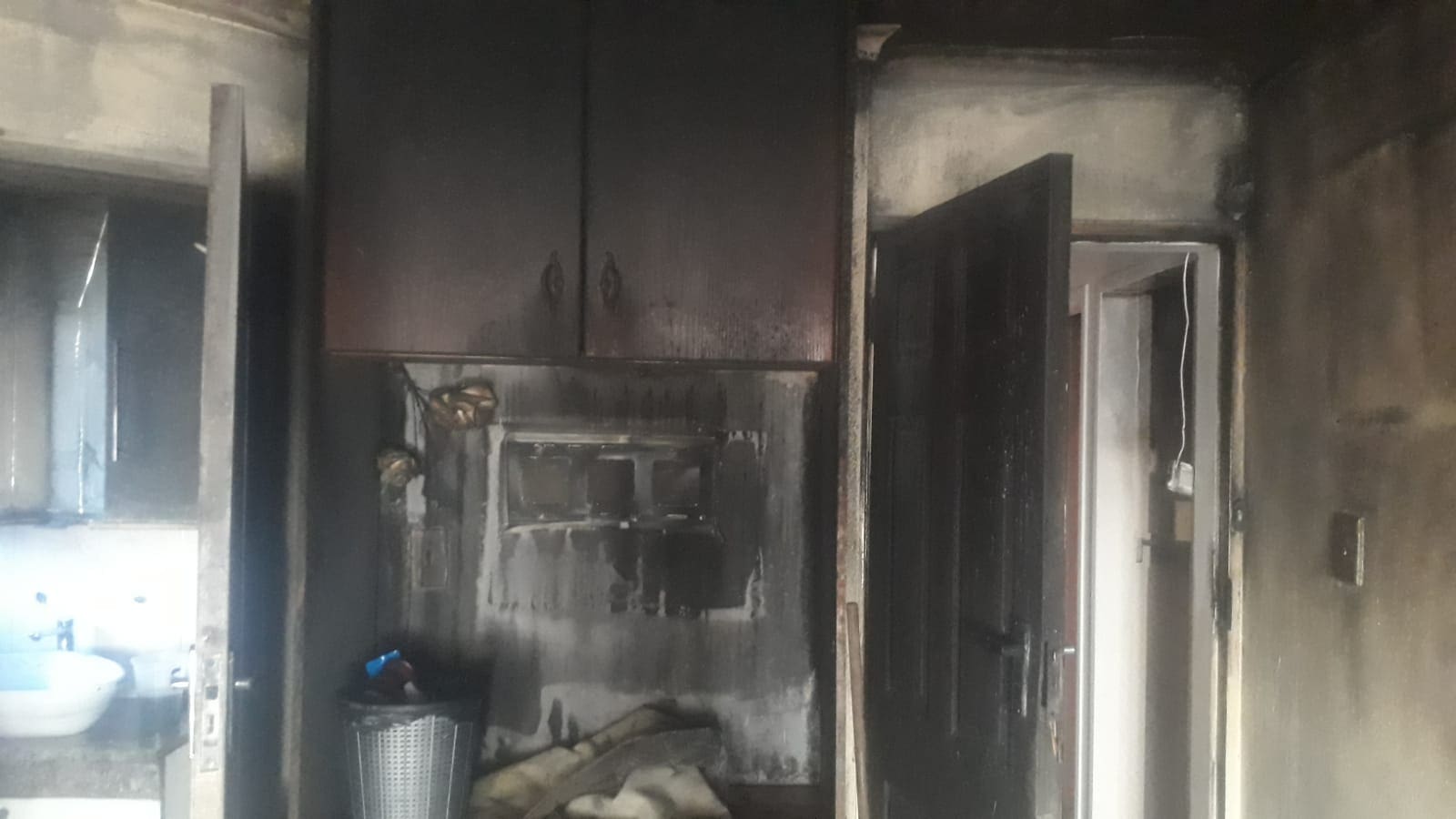 One of the rooms after the fire